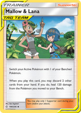 Mallow & Lana (198/236) Cosmic Eclipse - Pokemon [Near Mint]