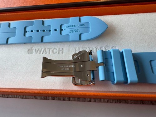 Apple Watch Hermès Watch Band 41mm Kilim Blue Celeste - Zdjęcie 4 z 4