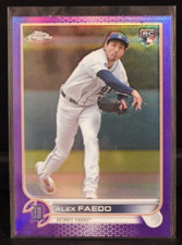 ALEX FAEDO—2022 Topps Chrome Updates Purple Refractor #USC196—ROOKIE CARD