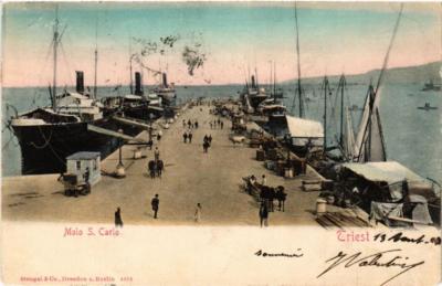 CPA AK TRIESTE Molo S. Carlo ITALY (529609)