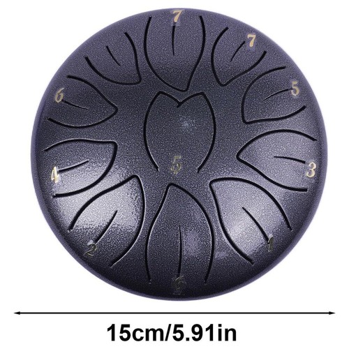 Tongue Drum 11 Noten 6 Zoll Zungentrommel Scheibentrommel Steel Pan Töne DHL - Bild 8 von 11
