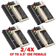 2/4pcs Compact Flash CF to 3.5 Female 40 Pin IDE Bootable Adapter Converter Card