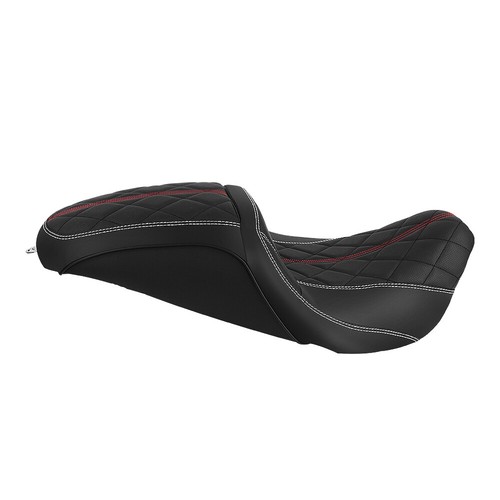 Diamond Style Driver Passenger Seat For Harley Road King Street Glide 1997-2007 - Picture 5 of 9