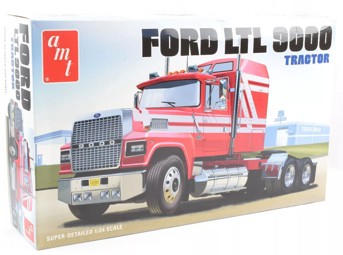 AMT Ford LTL 9000 Semi Tractor 1:24 Scale Plastic Model Truck Kit 1238