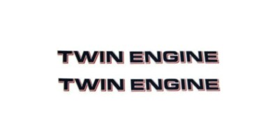 Yamaha Twin Engine Decals Sticker Boat Outboard Cowling Logo Emblem ...
