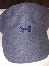 Under Armour UA Play Up Gray Womens Adjustable Active Fitted Cap Hat
