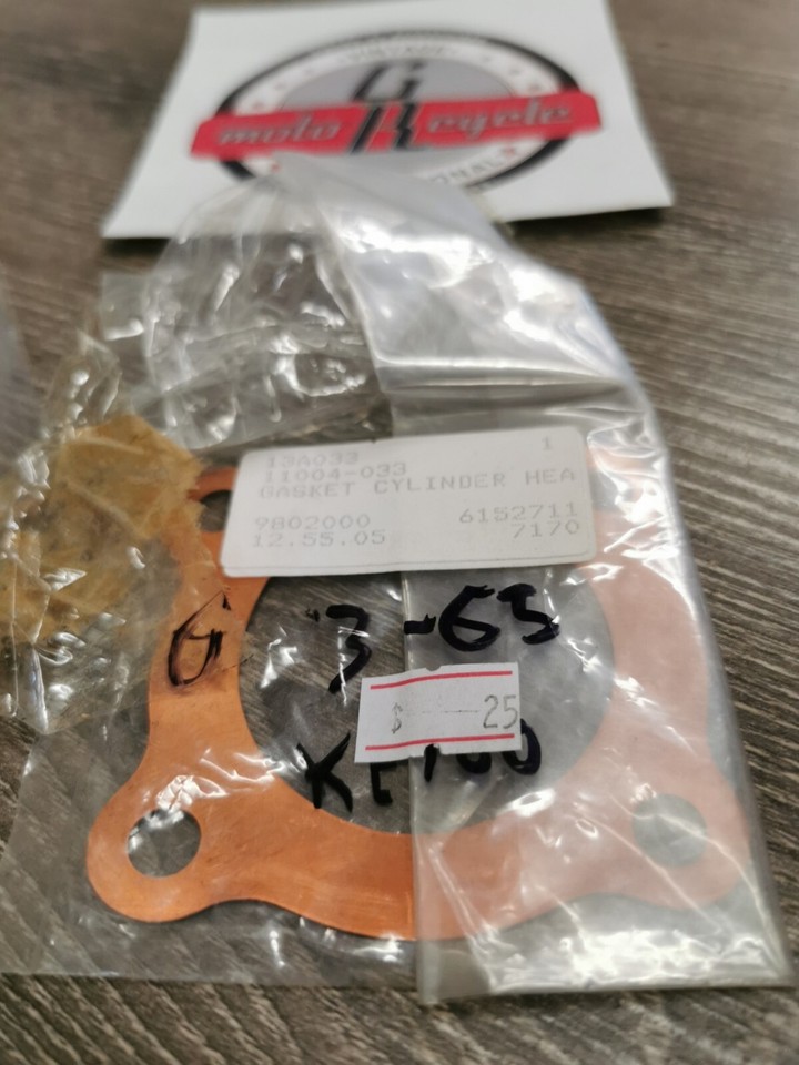 NEW NOS KAWASAKI KE100 G3SS GASKET CYLINDER HEAD 11004033 K31 eBay