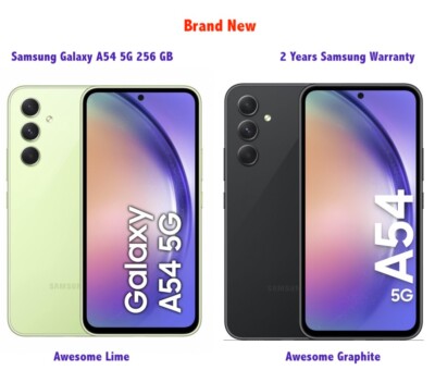 New Samsung Galaxy A54 Smartphone 256GB / 8GB Unlocked 5G Dual Sim