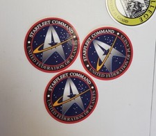 Star Trek Starfleet Command Stickers 3 PACK L...
