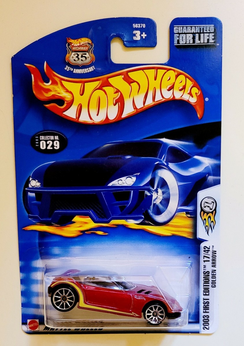New 2003 Hot Wheels Collector #029 Golden Arrow Red 56370 17/42