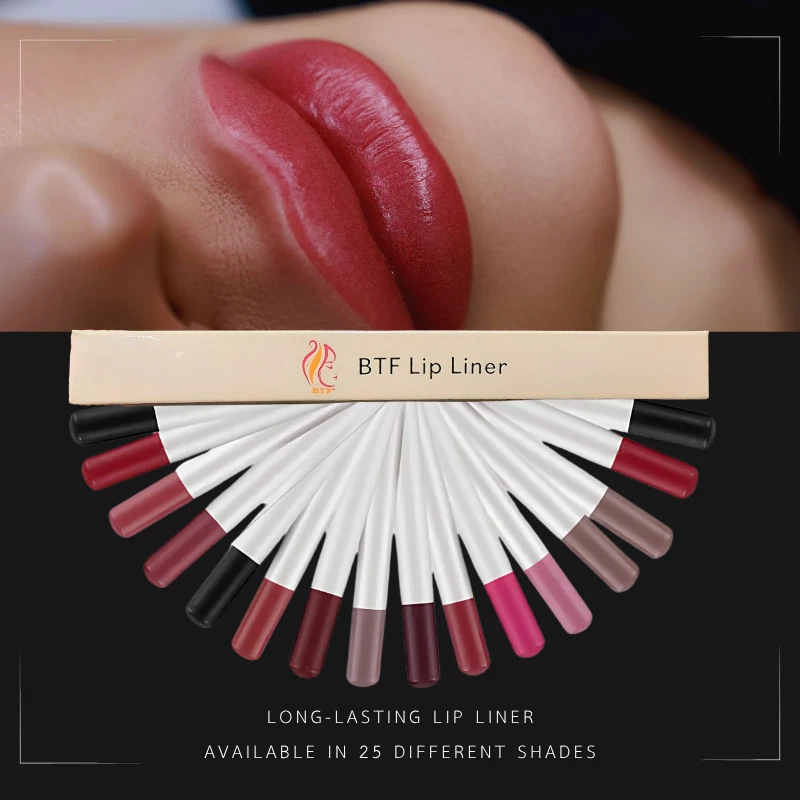 BTF 25 Colours High Pigment Long-Lasting Waterproof Matte Lipliner Lip Pencil - Image 2 of 4