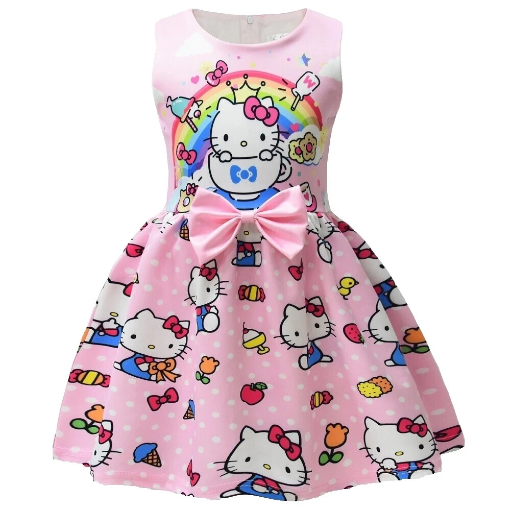 Vestidos de verano informal de Hello Kitty para Niñas