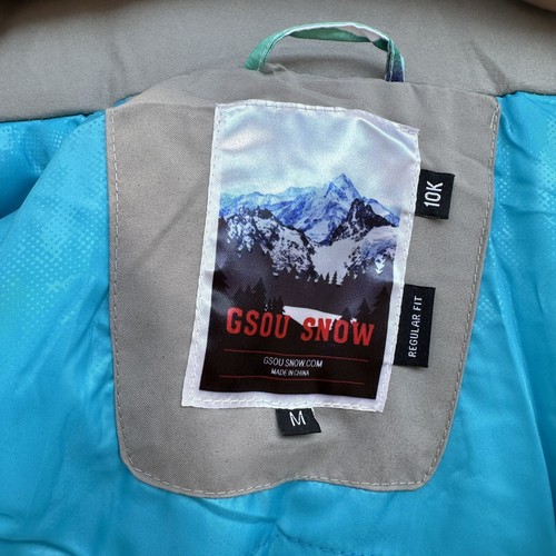Gsou Snow Women's Colorful High Waterproof Windproof Ski Snowboard Jacket SIZE M - Picture 19 of 19