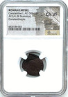 ROMAN EMPIRE CONSTANTINE I AD 307-337 BI NUMMUS NGC CH VF - DBL STRUCK! — photo 2