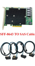 LSI SAS 9300-16I 12GB/S HBA BUS ADAPTER CARD IT Mode W/ 4 SFF-8643 SAS Cable US