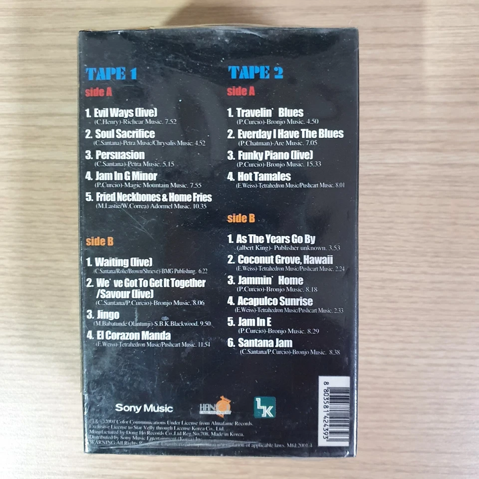 Santana – The Beginning Korea Orig Cassette Tape Sealed New - Image 2 of 4