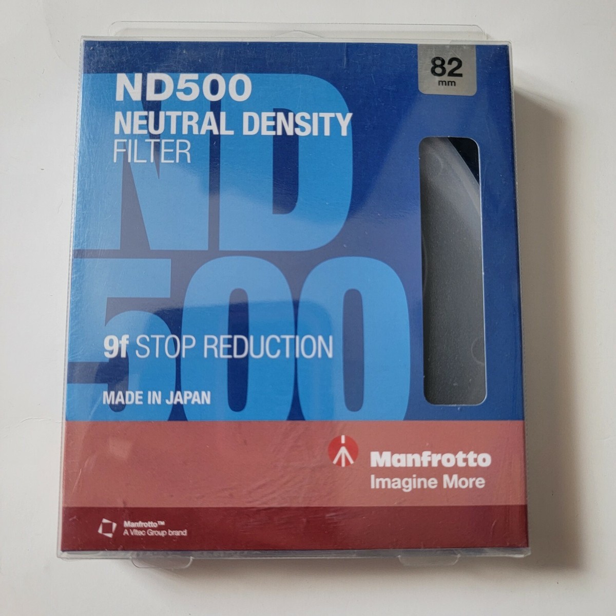 Manfrotto 82mm Circular ND500 Neutral Density Filter Stop Reduction NWT