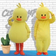 Adult Duck Mascot Costume Dress Halloween Party Street Marketing Influencer Tool