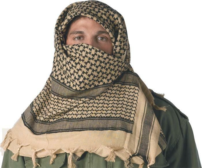Sniper Veil BLACKHAWK! Shemagh Desert Scarf - 44x44 Inch Military-Grade ...