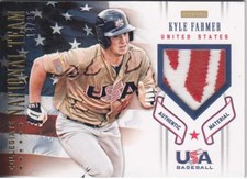 2012 Panini USA Baseball Collegiate National Team Patches #7 Kyle Farmer 14/35