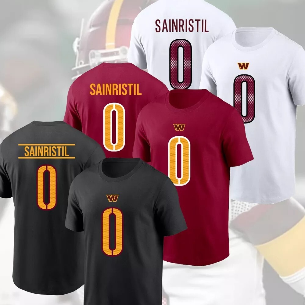 HOT SALE!! Mike Sainristil #0 Washington Commanders Name & Number Player Gifts