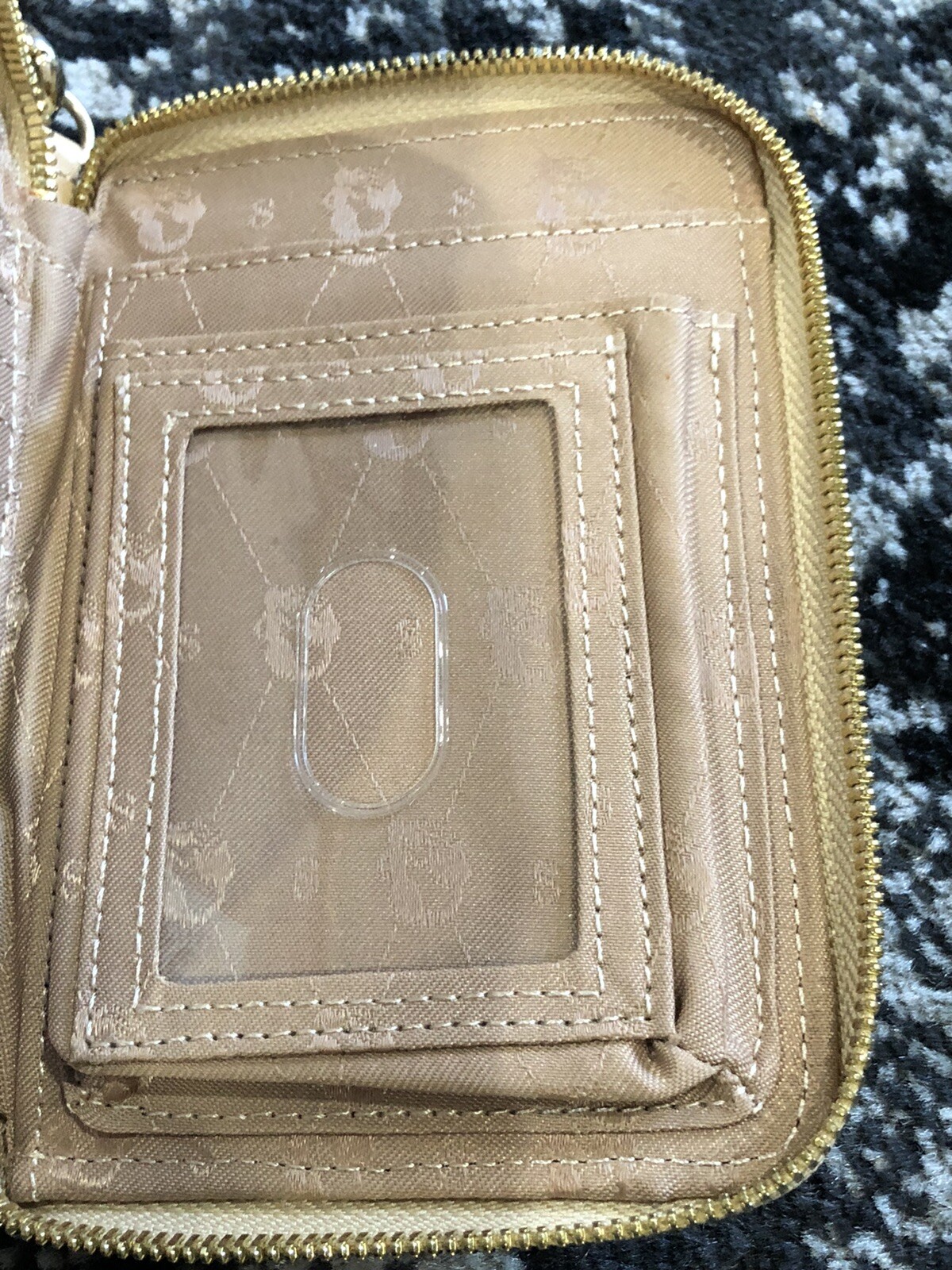 Spartina Brown Cow Hair Wallet Brown Genuine Leat… Gem