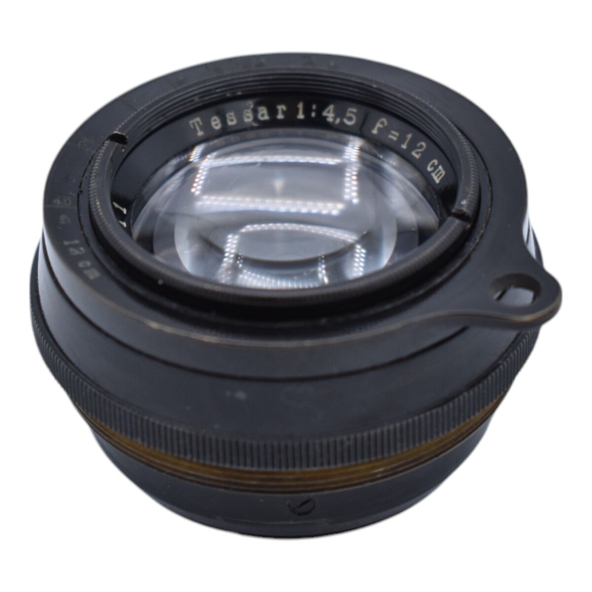 Carl Zeiss Jena Tessar 12cm (120mm) f/4.5 Brass Barrel Lens Carl Zeiss Jena Tessar 12cm (120mm) f/4.5 Brass Barrel Lens