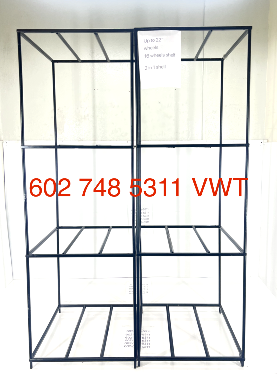 16" 17" 18" 19" 20" 21" 22" WHEEL RIMS RACK SHELF SHELVES SHOWROOM