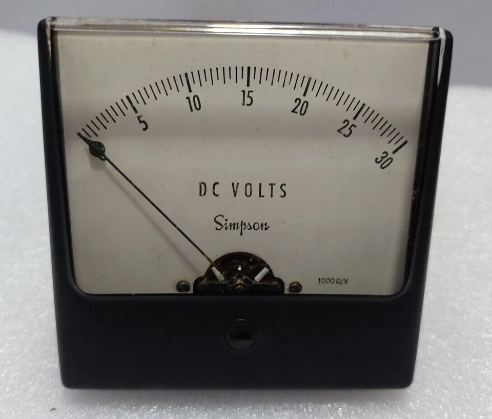 Simpson 0-30 DC Volts Ammeter - Image 3 of 4