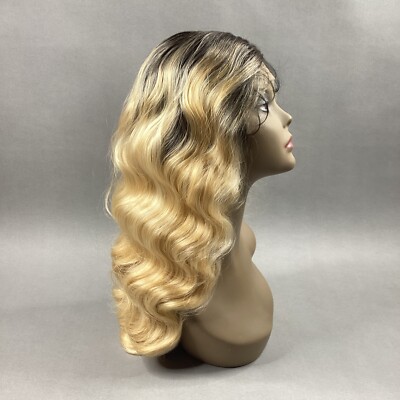 Arlena 26” Wavy #DR2/ Golden Honey Blonde Brown Synthetic Lace Front Wig 