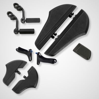 Defiance Floorboards Highway Footrest for Harley Touring FLHX FLTR FLHT 1980-up