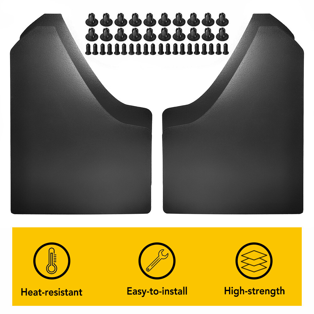 Heavy-Duty Plastic Mud Flaps for Toyota Ford Front Rear Fender Splash Guards