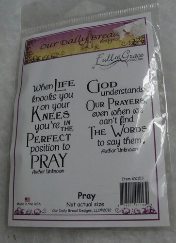 Our Daily Bread Designs, WORD AND VERSES Stamps Divinity Designs, You Choose - Picture 5 of 7