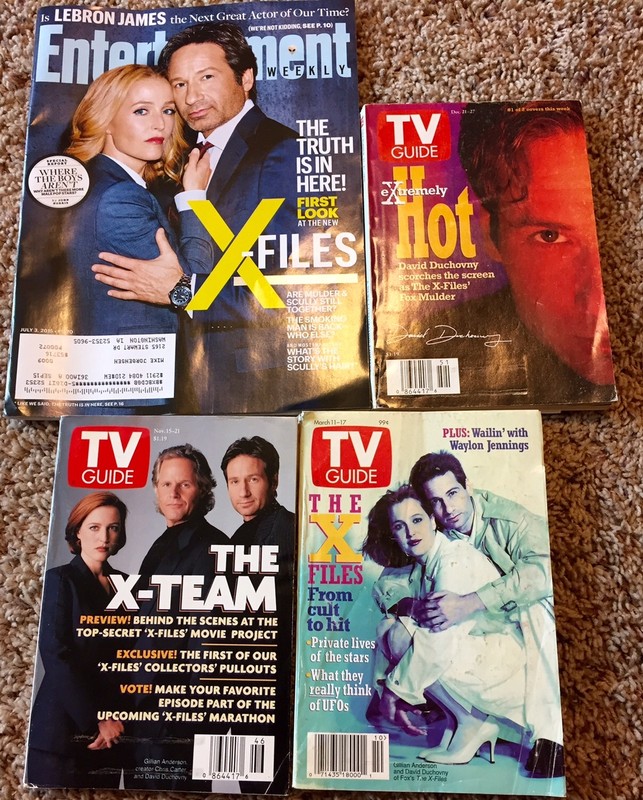 6 TV Guide X File Collectible  Issues,1995-1998  , Entertainment July 3 2015