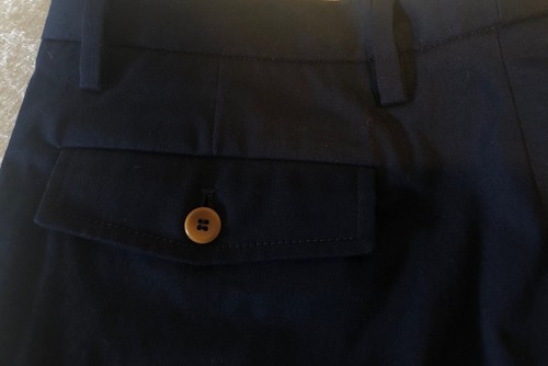 NWT Gucci Bee Web Stretch Gabardine Navy Blue Trouser Pants 46EU/30US $680.00 - Picture 12 of 12