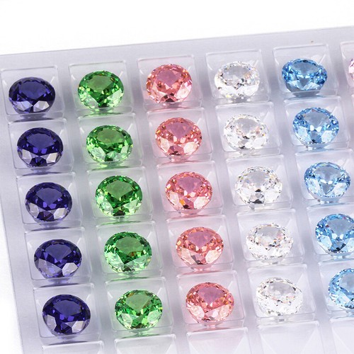 0.7~3mm White Round Cubic Zirconia Stones 5A Loose CZ Gemstone Synthesis Diamond - Picture 11 of 15