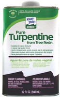 Klean-strip Green Qkgt75004 Turpentine, 1-quart, New, Free Shipping on sale Klean-strip Green Qkgt75004 Turpentine, 1-quart, New, Free Shipping on sale
