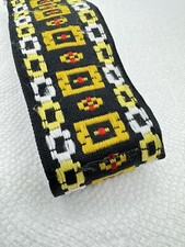 Vintage 70s 80s Wide Woven Retro Hippie SLR Camera Neck Strap