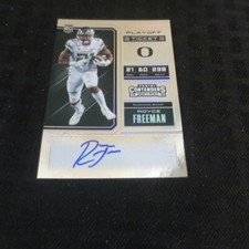 2018 Panini Contenders Draft Picks #122 Royce Freeman Rookie Autograph 4/15