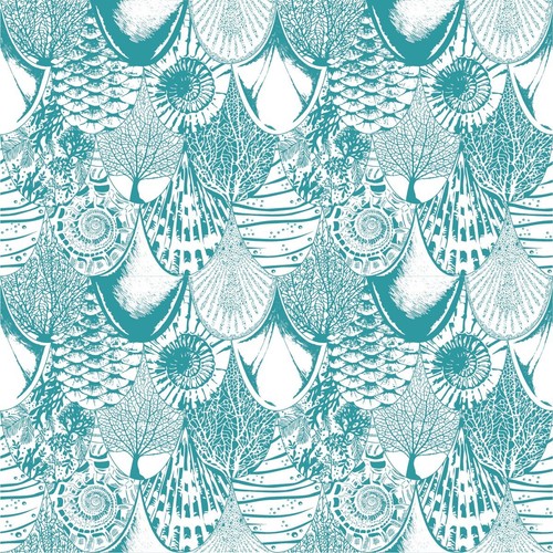 Sea Morgens Turquoise Seashell Cross Back Reversible Swim Suit Swimming Costume - Picture 8 of 8