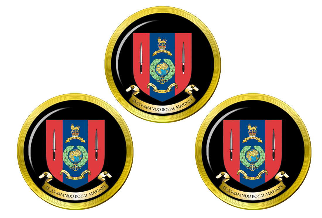 45 Commando Royal Marines Golf Ball Markers