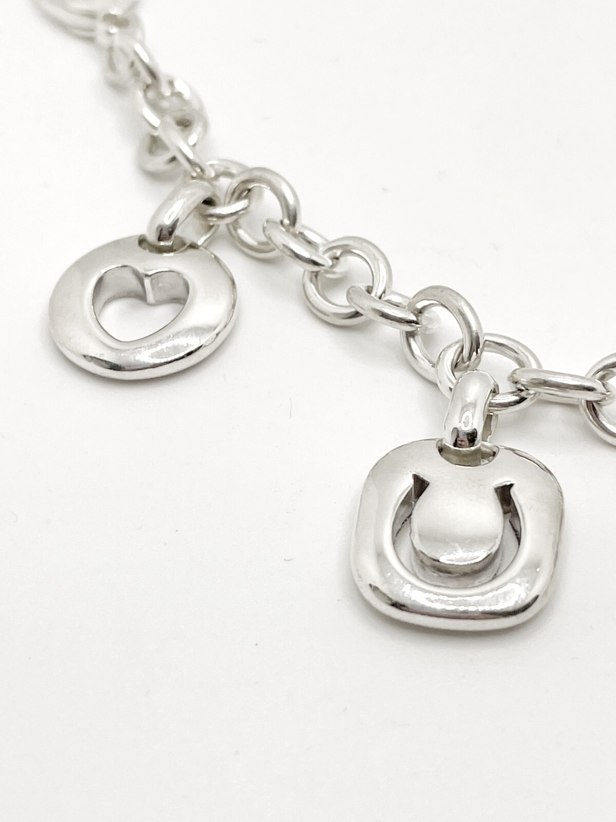 Tiffany & Co. Stencil Charm Bracelet Gem