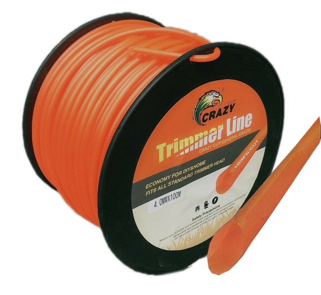 FILO PER DECESPUGLIATORE TONDO 4mm bobina 100mt tagliaerba cavo matassa ROSSO FILO PER DECESPUGLIATORE TONDO 4mm bobina 100mt tagliaerba cavo matassa ROSSO