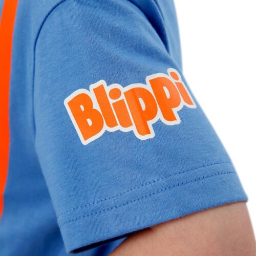 Boys Blippi Regular Cotton Logo T-Shirt Kids Basic Tee Children's Top Bowtie - Picture 3 of 7