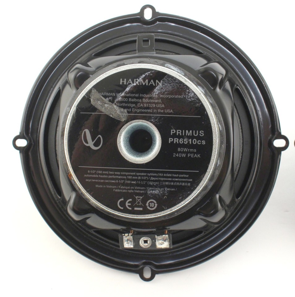 Infinity Primus PR6510cs 80W rms 240W peak 6.5" Car Audio Speaker Pair ...
