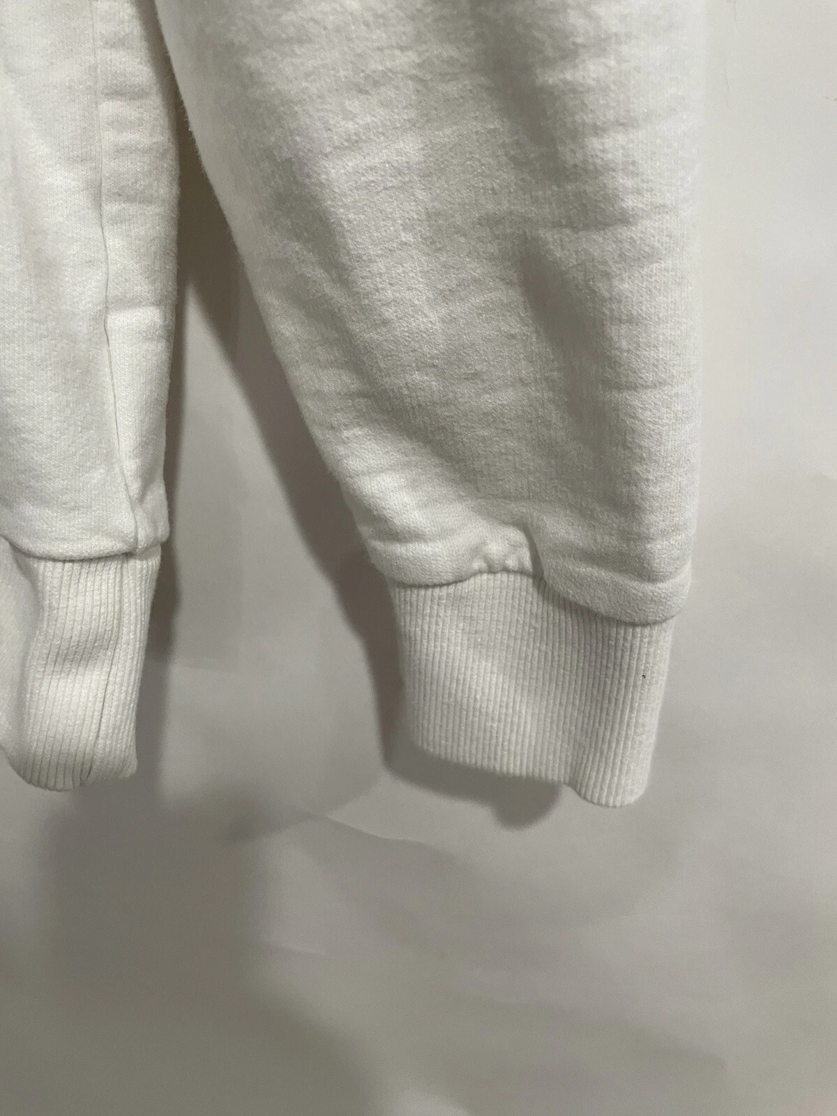 OFF WHITE Oaklay Felpa con Cappuccio Pullover Panna Taglia XL Donna 100% Cotone