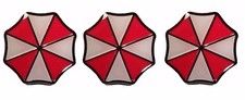 Resident Evil Umbrella Corporation Umbrella 1 1/4  Wide Metal Set of 3 Pins