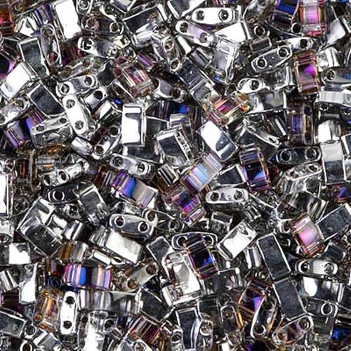 Miyuki Half Tila Beads 2-Hole Seed Beads 7.8GM Crystal Heliotrope MBHT-4554 - 第 1/2 張圖片