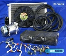 Coldmaster Universal Underdash A/C Kit Evaporator 450 HD 24V, 2A-V Belt