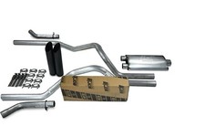 Chevy Gmc 1500 15-18 2.5 Dual Exhaust Kits Borla Pro Xs Black Tip Corner